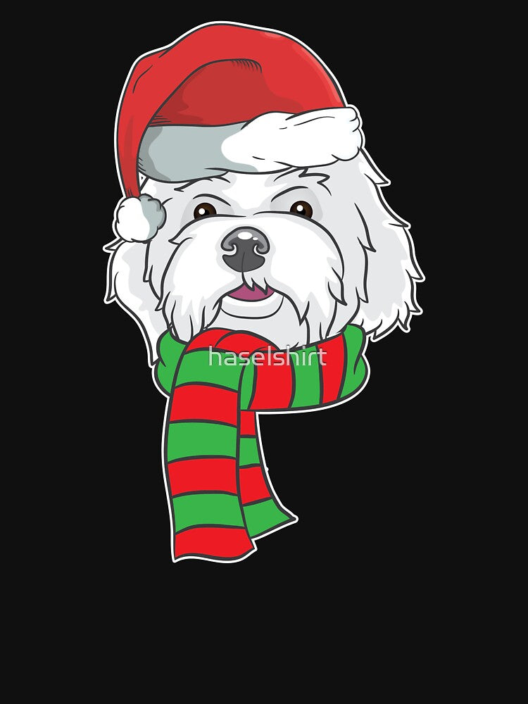 Funny Christmas Dog Xmas Santa  Maltese Dog Holiday Gift by haselshirt T-Shirts, Hoodie, Sweatshirt (Image 3)