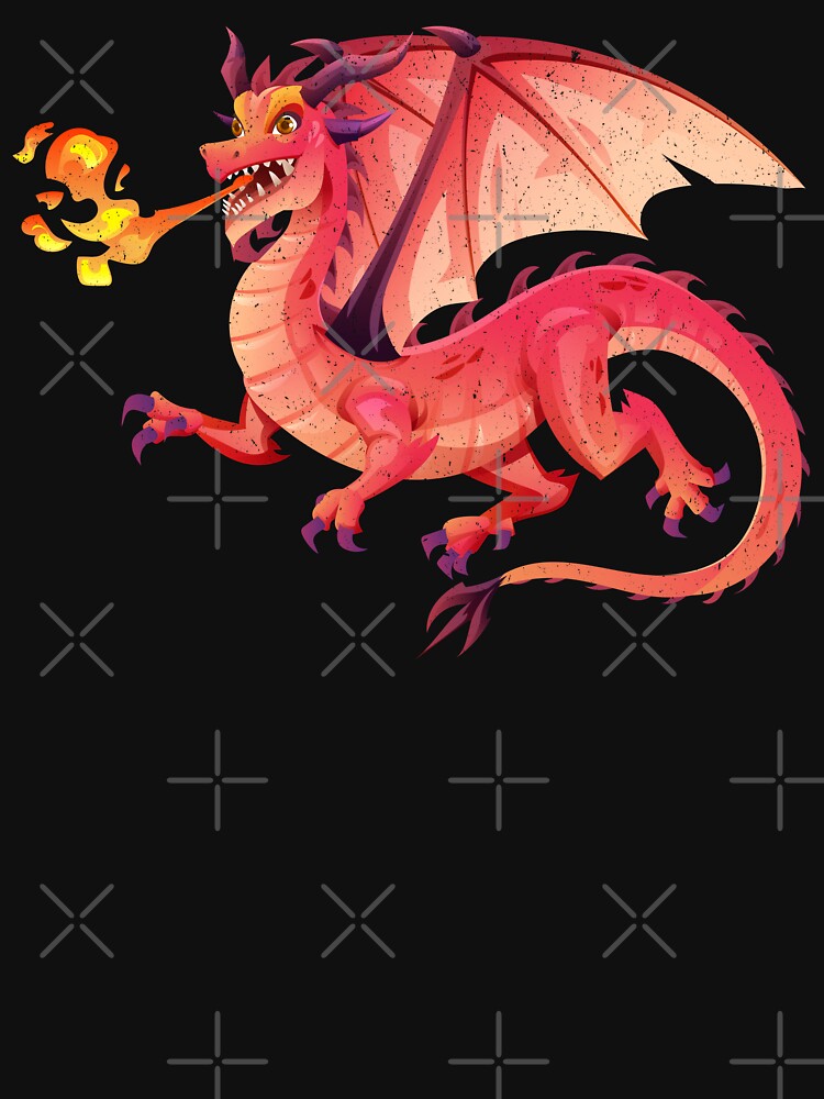 Fire Breathing Red Dragon by RoleplayRealm T-Shirts, Hoodie, Sweatshirt | BlankRebels.com (Image 3)