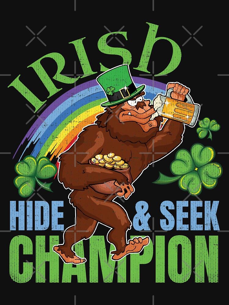 Bigfoot St Patricks Day TShirt Irish Hide and Seek Champion by Hananiah Merch Hoodie, Sweatshirt | BlankRebels.com (Image 3)