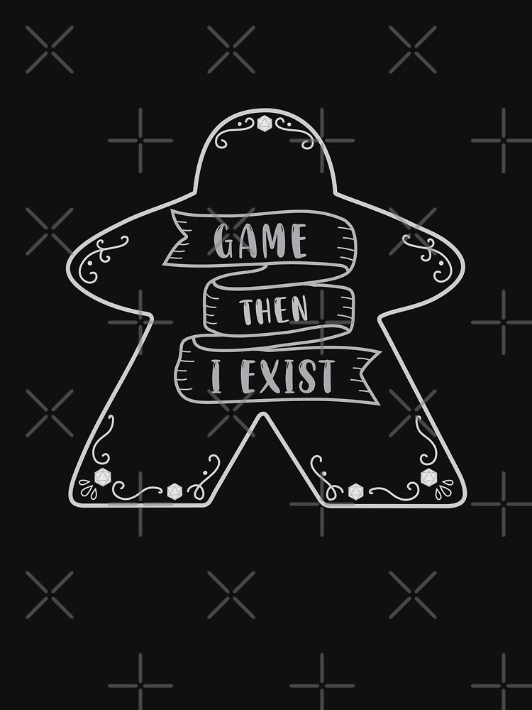 GAME then I EXIST! by AventurerosLúdicos T-Shirts, Hoodie, Sweatshirt | BlankRebels.com (Image 3)
