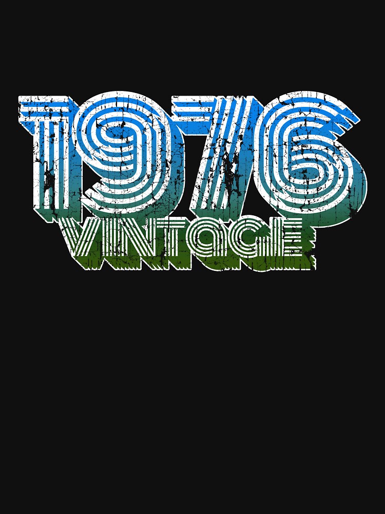 Vintage 70s 42th Birthday T Shirt Oldschool 1976 Mom Gift by roarr Hoodie, Sweatshirt | BlankRebels.com (Image 3)