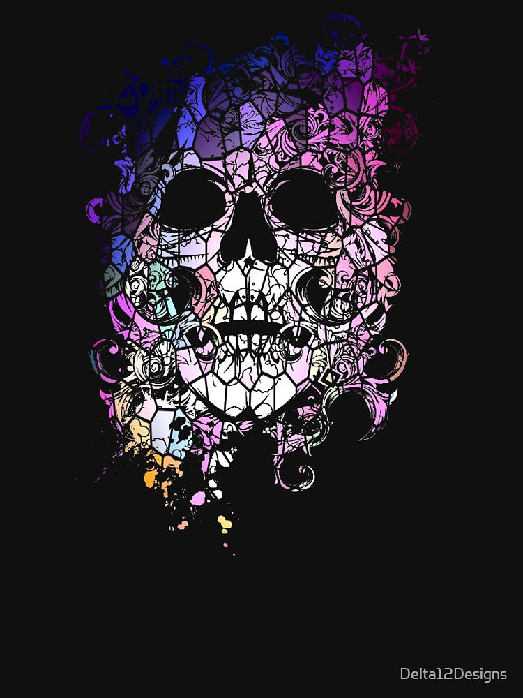 Colorful Skull Mosaic by Delta12Designs T-Shirts, Hoodie, Sweatshirt | BlankRebels.com (Image 3)