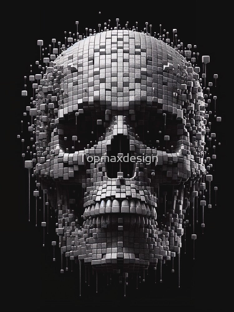Metal Cubes Skull by Topmaxdesign T-Shirts, Hoodie, Sweatshirt | BlankRebels.com (Image 3)