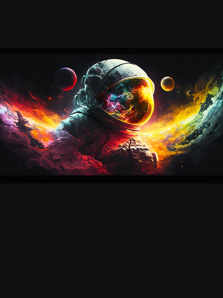 Surreal Spacescape of Astronaut in Nebula by ConnerCreations T-Shirts, Hoodie, Sweatshirt | BlankRebels.com (Image 3)
