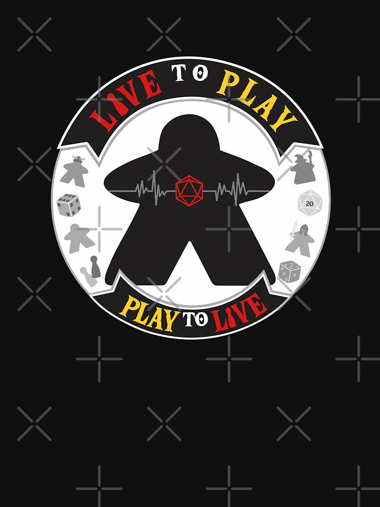 LIVE to PLAY, PLAY to LIVE by AventurerosLúdicos T-Shirts, Hoodie, Sweatshirt | BlankRebels.com (Image 3)