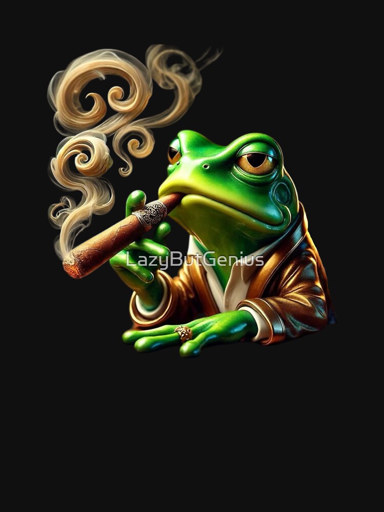 Boss Frog – Confident Frog Meme CEO Energy by LazyButGenius T-Shirts, Hoodie, Sweatshirt | BlankRebels.com (Image 3)