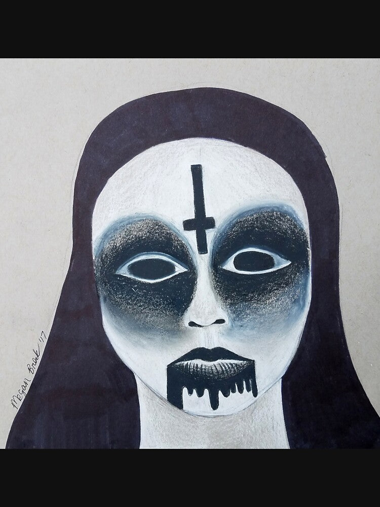Dark Goth Nun Horror Art T-Shirts, Hoodie, Sweatshirt