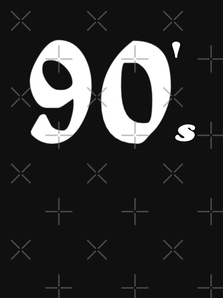 Bold 90's Retro Typography Inspired by Iconic Nineties Pop Culture Classic Throwback Statement Piece by... (Image 3)