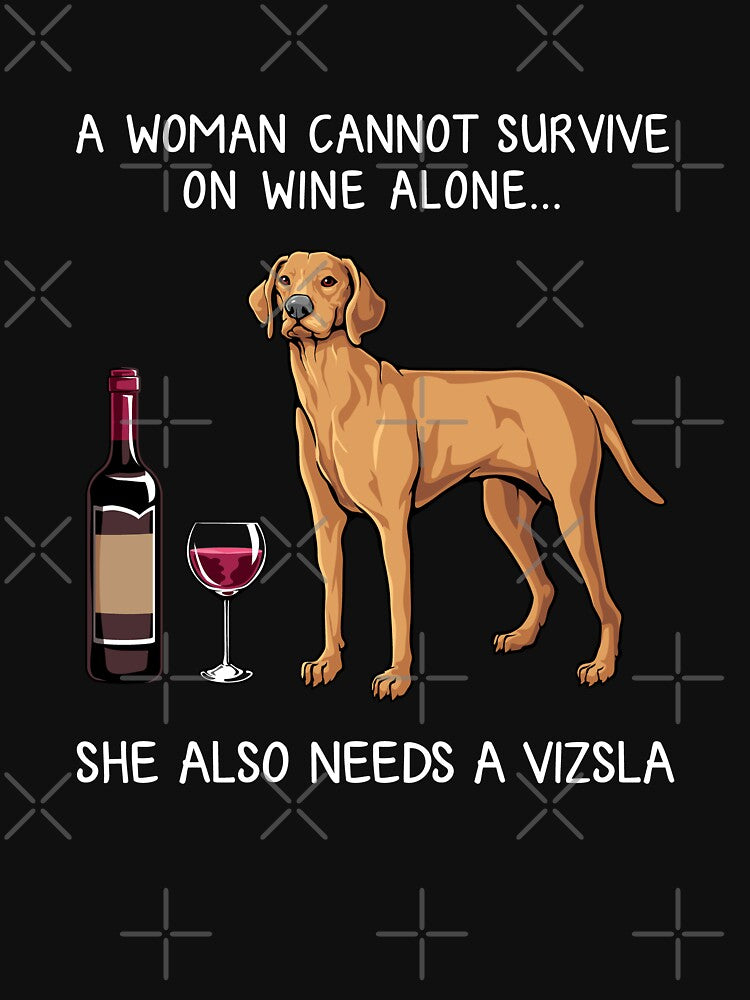 Vizsla and wine Funny dog by TeeDoozy T-Shirts, Hoodie, Sweatshirt | BlankRebels.com (Image 2)