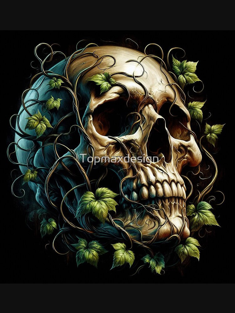 Skull Grape Vines by Topmaxdesign T-Shirts, Hoodie, Sweatshirt | BlankRebels.com (Image 3)
