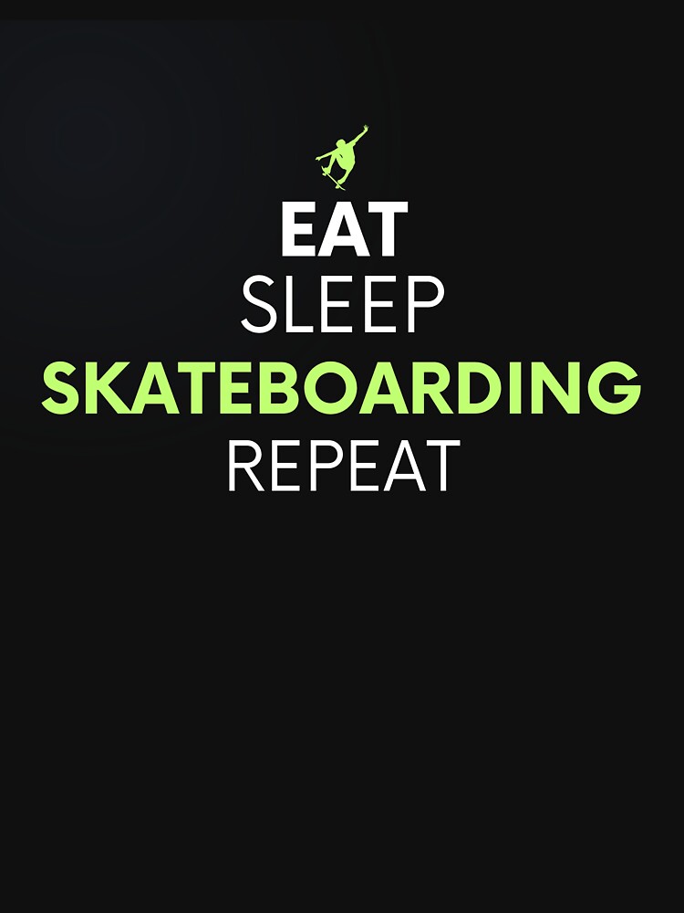 Eat sleep skaterboarding repeat by Cats26 Store T-Shirts, Hoodie, Sweatshirt | BlankRebels.com (Image 3)