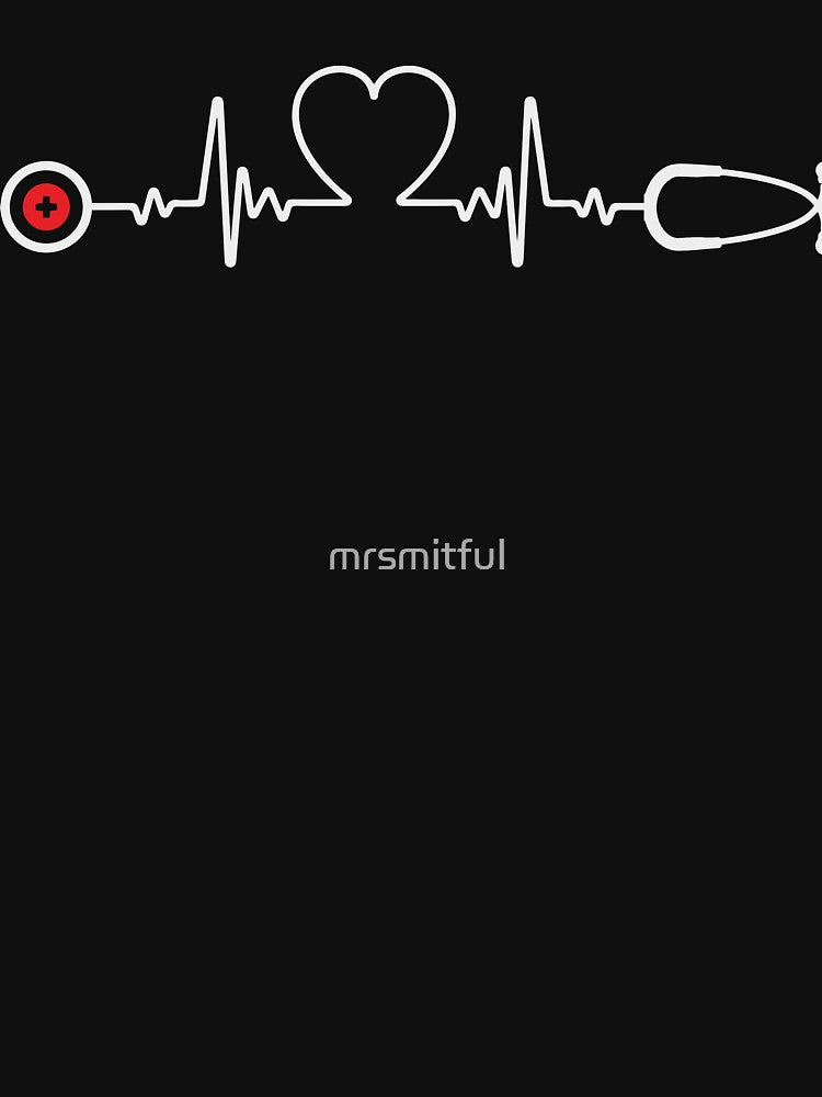 Nurse Heartbeat - Funny Lpn Icu Er Or Rn Nurse T-shirt Tee Gift by mrsmitful Hoodie, Sweatshirt | BlankRebels.com (Image 3)