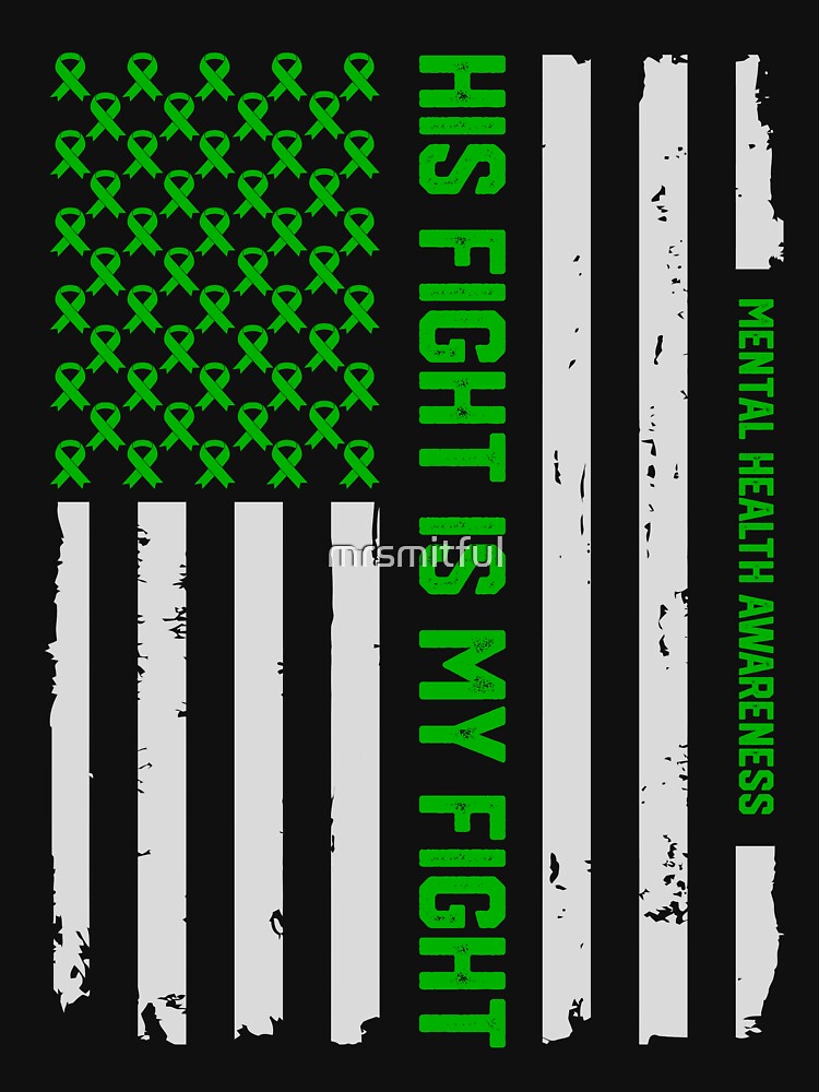 Mental Health Awareness American Flag T-Shirt Tee Gift by mrsmitful Hoodie, Sweatshirt | BlankRebels.com (Image 3)