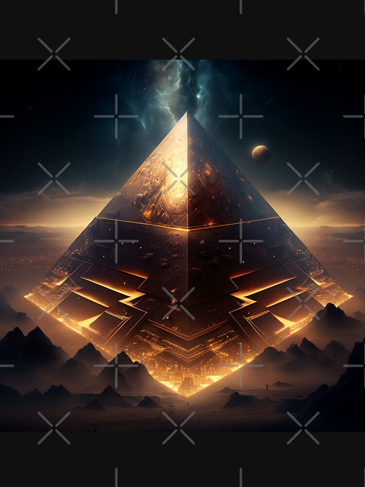 Dark Fantasy Art, Golden Pyramid by Fantasy Masterpiece T-Shirts, Hoodie, Sweatshirt | BlankRebels.com (Image 3)