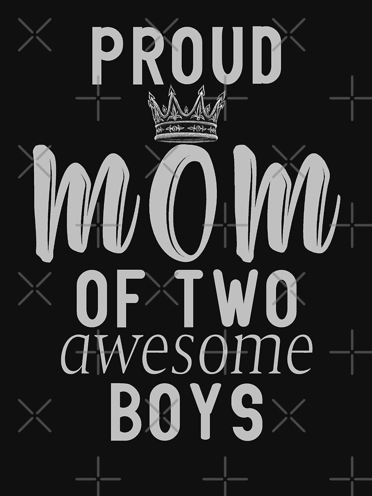 Proud Mom of Two boys t-shirt by ahmed taha belmekki Hoodie, Sweatshirt | BlankRebels.com (Image 3)