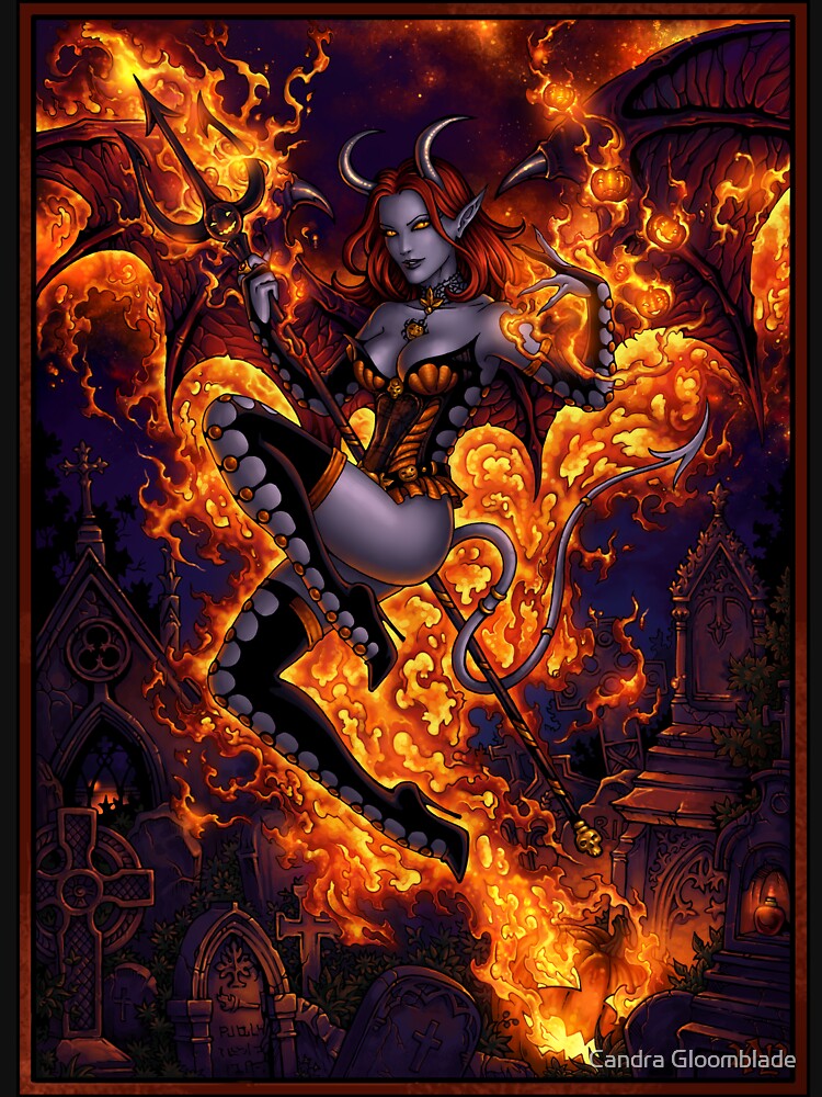 Fire of Halloween by Candra Gloomblade T-Shirts, Hoodie, Sweatshirt | BlankRebels.com (Image 3)