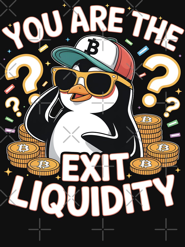 You Are The Exit Liquidity Funny Crypto Trading Stock Market Meme by SkymarArt T-Shirts, Hoodie, Sweatshirt (Image 3)