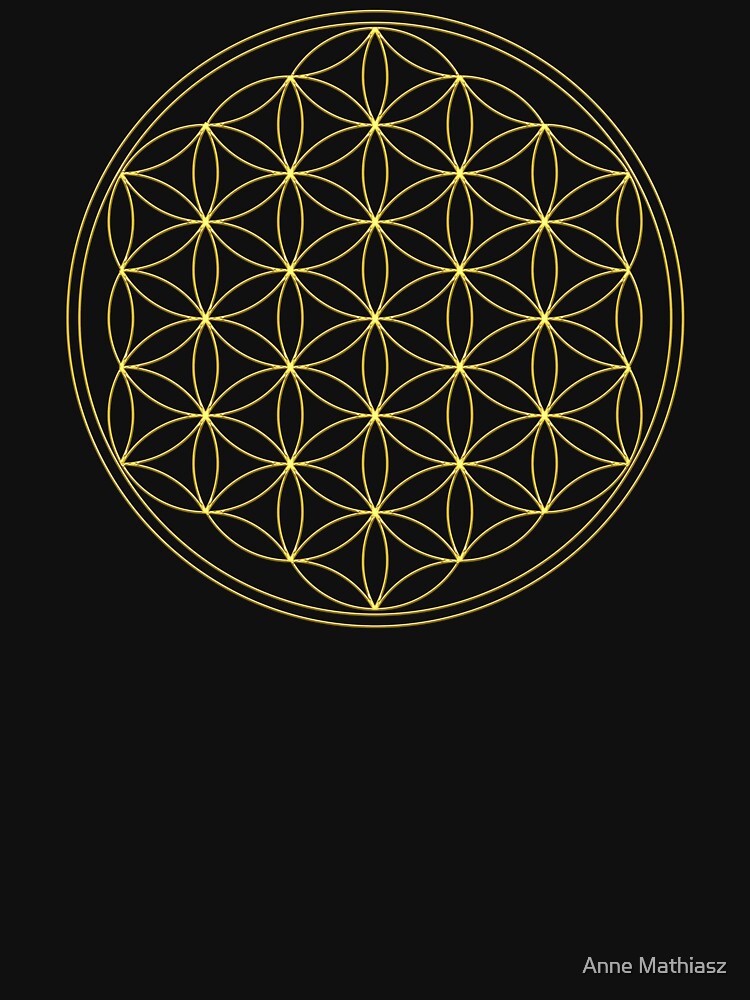 Flower of life, Sacred Geometry, Gold, Healing and Energizing by nitty-gritty
