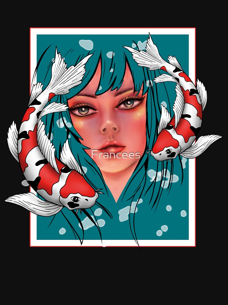 girl with koi by Fran Fryberg