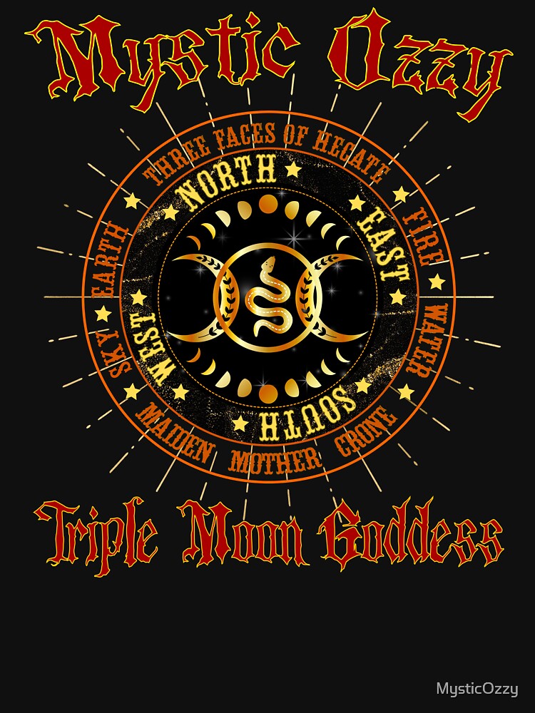 Hecate: Triple Moon Goddess by MysticOzzy T-Shirts, Hoodie, Sweatshirt | BlankRebels.com (Image 3)