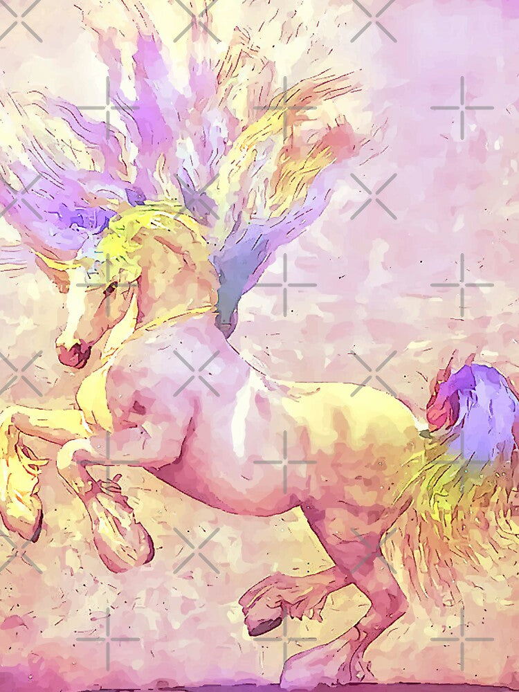 Dancing Unicorn Painting in Pastel Rainbow Colors [stunning Gift] by Ladyfyre T-Shirts, Hoodie, Sweatshirt (Image 3)