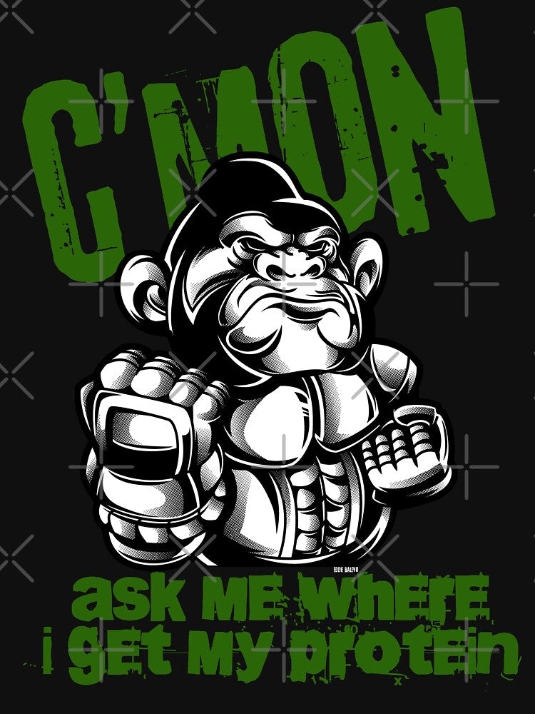 Vegan Gorilla Protein Quote by EddieBalevo T-Shirts, Hoodie, Sweatshirt | BlankRebels.com (Image 3)