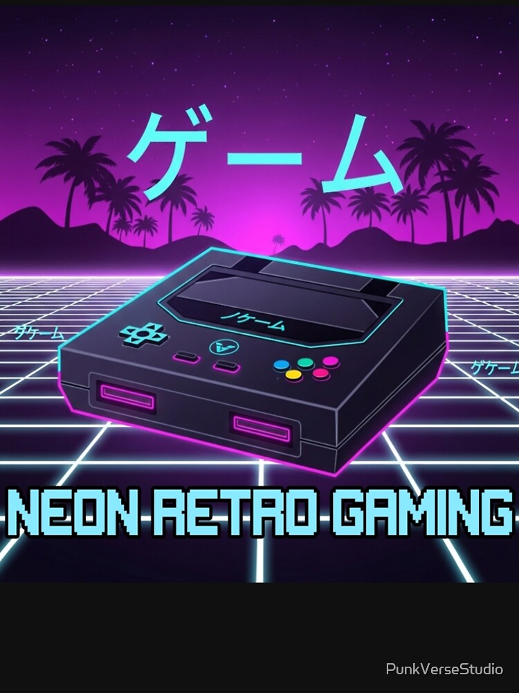 Neon Retro Gaming by PunkVerseStudio T-Shirts, Hoodie, Sweatshirt | BlankRebels.com (Image 2)