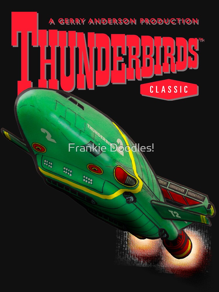 My fifth piece of Gerry Anderson Thunderbirds fan art. by Frankie Doodles! T-Shirts, Hoodie, Sweatshirt (Image 3)