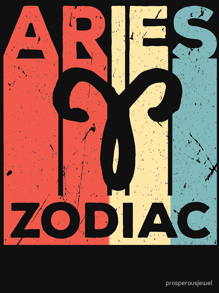 Aries Zodiac Vintage Retro by Elixir Designs T-Shirts, Hoodie, Sweatshirt | BlankRebels.com (Image 3)