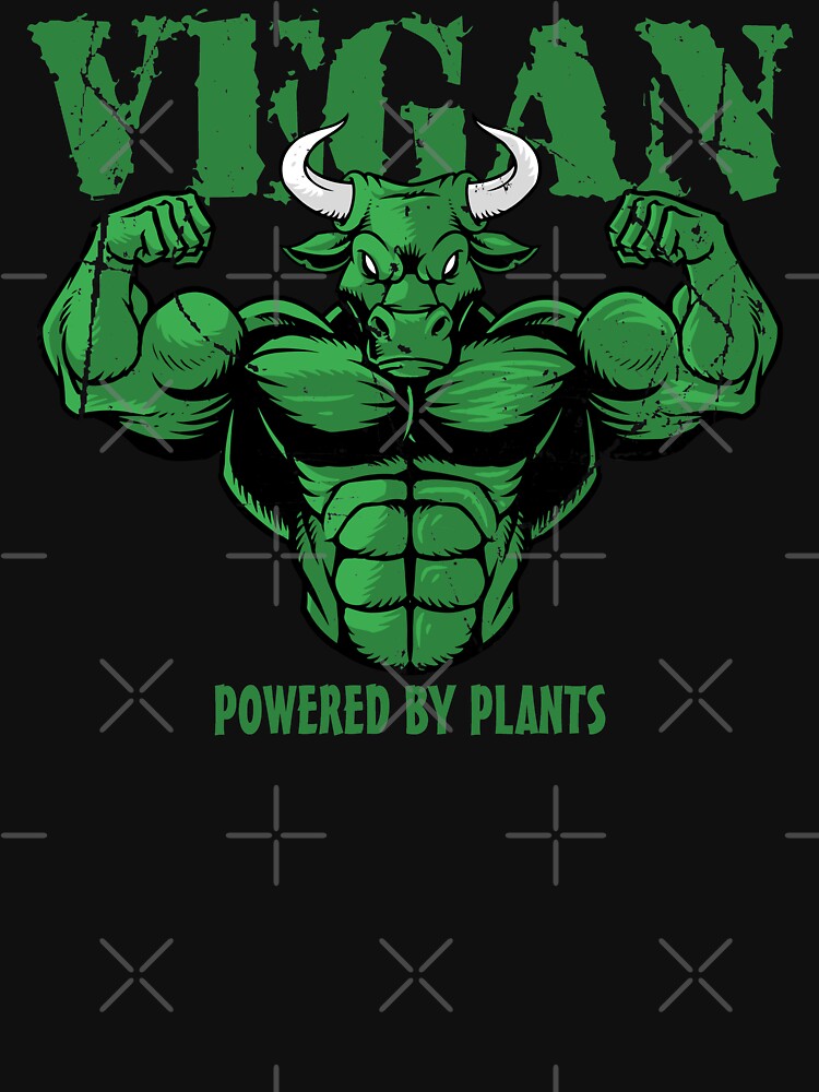 Vegan Power / Green Bull by EddieBalevo T-Shirts, Hoodie, Sweatshirt | BlankRebels.com (Image 3)