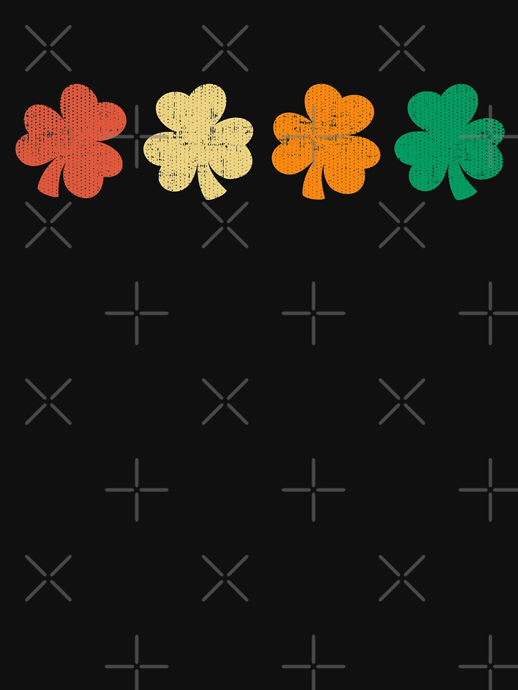 St Patricks Day Vintage Retro Shamrock T Shirt Men Women by Hananiah Merch Hoodie, Sweatshirt | BlankRebels.com (Image 3)