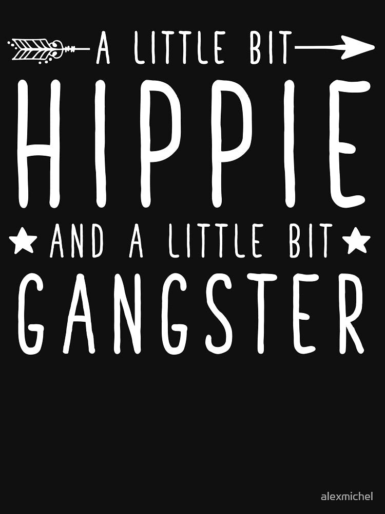 A little bit hippie and a little bit gangster - Hippie Life by Captain Mood T-Shirts, Hoodie, Sweatshirt (Image 3)