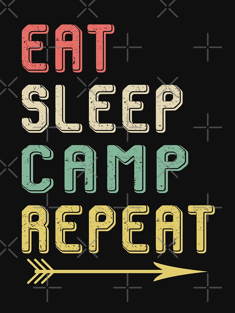 Eat Sleep Camp Repeat - Hiking Camping by yoyadesign T-Shirts, Hoodie, Sweatshirt | BlankRebels.com (Image 3)