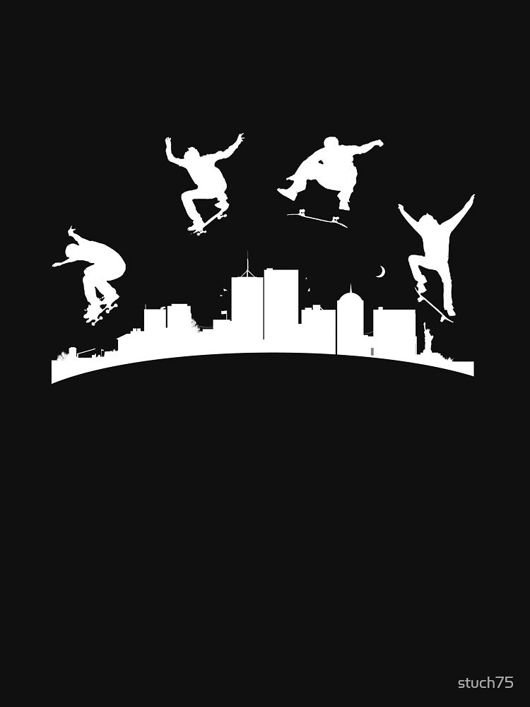 Skateboarding In The City by stuch75 T-Shirts, Hoodie, Sweatshirt | BlankRebels.com (Image 3)