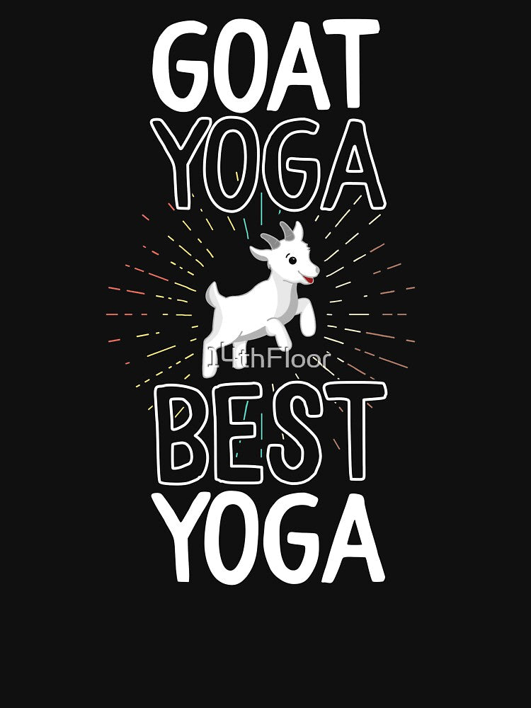 Goat Yoga Best Yoga T-Shirt Women Funny Class Gift Farm by 14thFloor Hoodie, Sweatshirt | BlankRebels.com (Image 3)