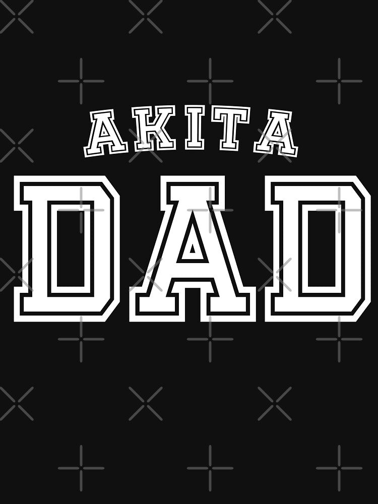 Akita Dad Father Pet Dog Baby Shirt Cute Funny T-Shirt Funny Cute Gift For High School College Student Dog Lover by arcadetoystore