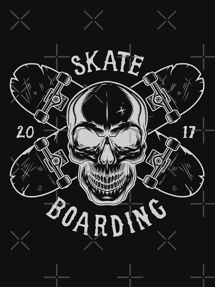Skate Boarding Shirt - Fun Skate Boarding Shirt - Cool Skate Boarding Shirt - Retro Skate Boarding tshirt -... (Image 3)