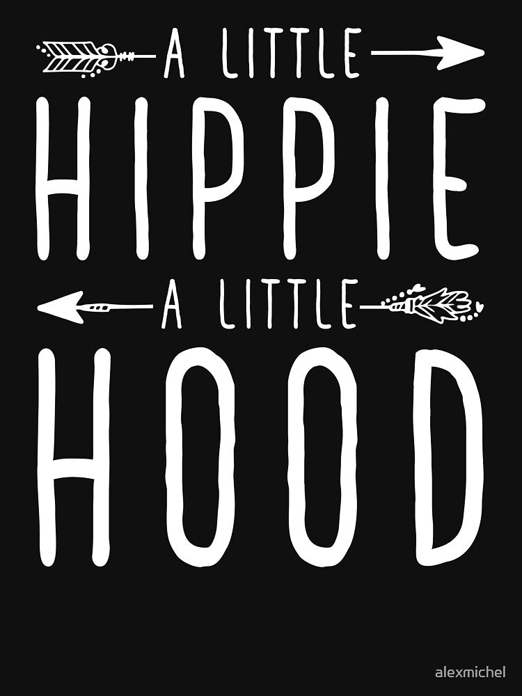 A little hippie a little hood - Funny Hippie by Captain Mood T-Shirts, Hoodie, Sweatshirt | BlankRebels.com (Image 3)