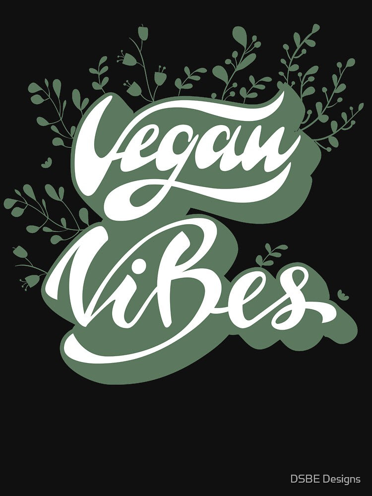 Vegan Vibes - Retro Proud Veganism Gift for Vegans and Vegetarians Friends NOT Food by DSBE Designs T-Shirts,... (Image 3)