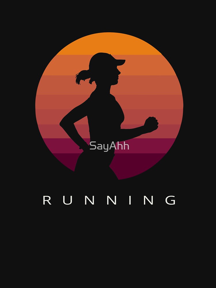 Retro Vintage Style Running Shirt / Top / Art Design by SayAhh Hoodie, Sweatshirt | BlankRebels.com (Image 2)