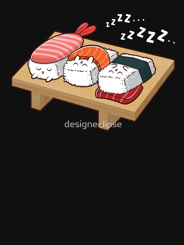 Sushi Kawaii Sleeping by designeclipse T-Shirts, Hoodie, Sweatshirt | BlankRebels.com (Image 3)