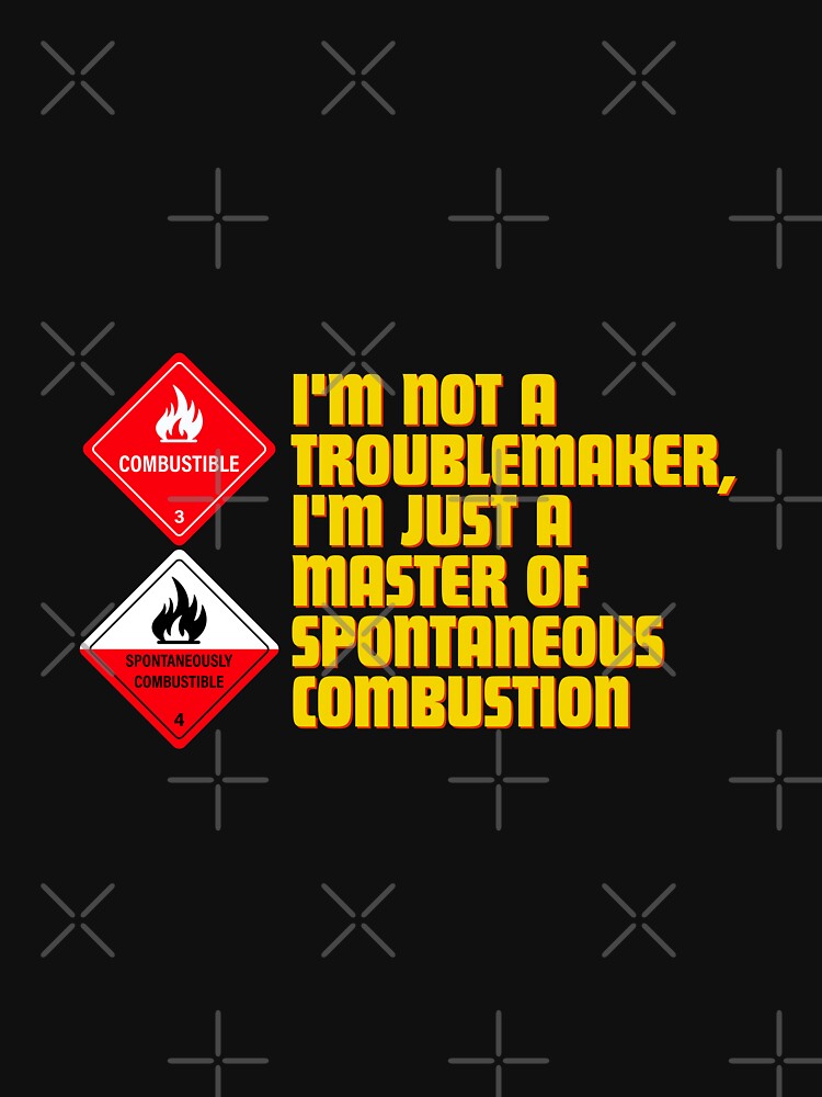 I'm not a troublemaker, I'm just a master of spontaneous combustion by Reichcorp T-Shirts, Hoodie, Sweatshirt (Image 3)