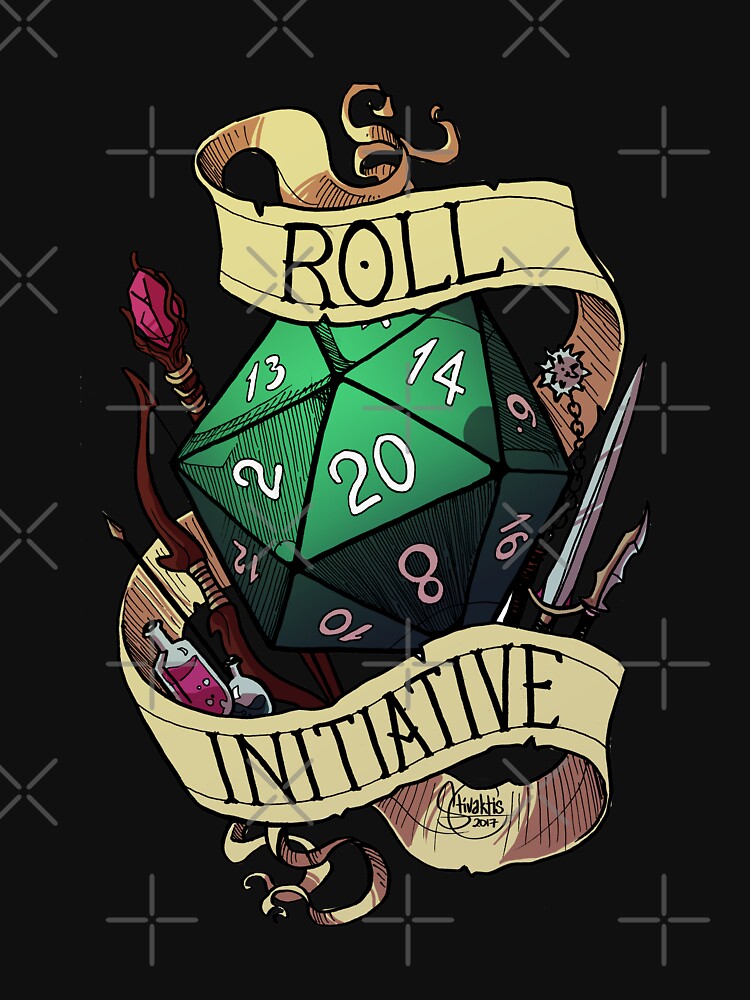 Roll Initiative by Stivaktis Art T-Shirts, Hoodie, Sweatshirt | BlankRebels.com (Image 3)