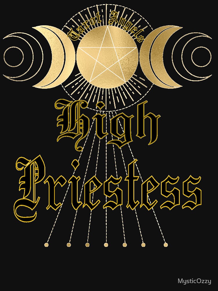 "Mystic Wisdom Unveiled, High Priestess of the Tarot" by MysticOzzy T-Shirts, Hoodie, Sweatshirt | BlankRebels.com (Image 3)