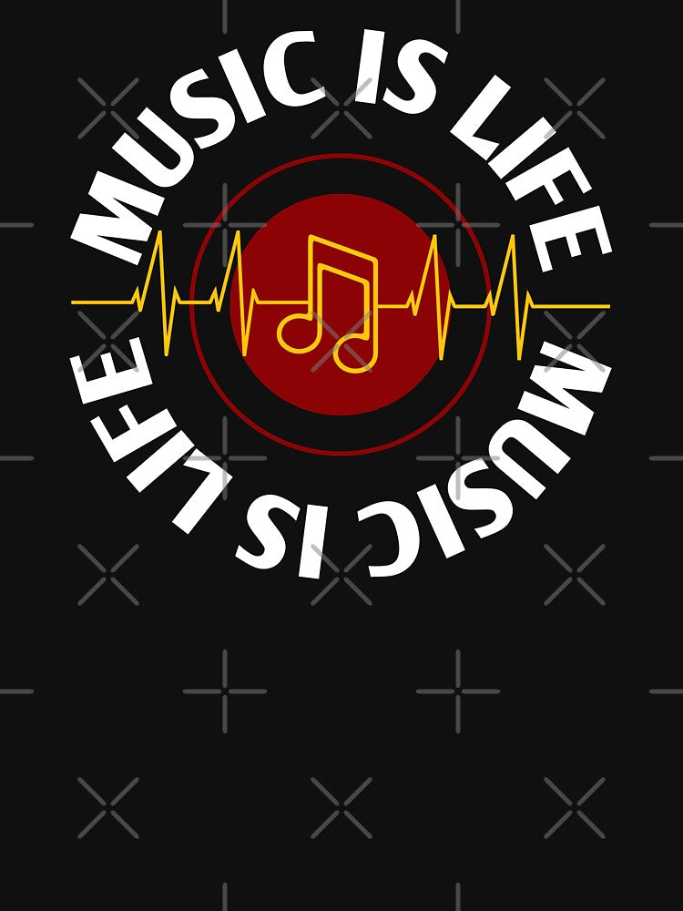 Music Is Life - Music Heartbeat - Music Lover Quotes by WIZECROW T-Shirts, Hoodie, Sweatshirt | BlankRebels.com (Image 3)