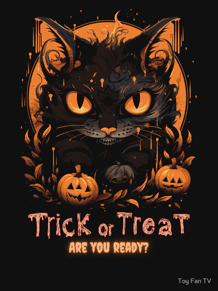 Halloween Black Cat by Toy Fan TV T-Shirts, Hoodie, Sweatshirt | BlankRebels.com (Image 3)