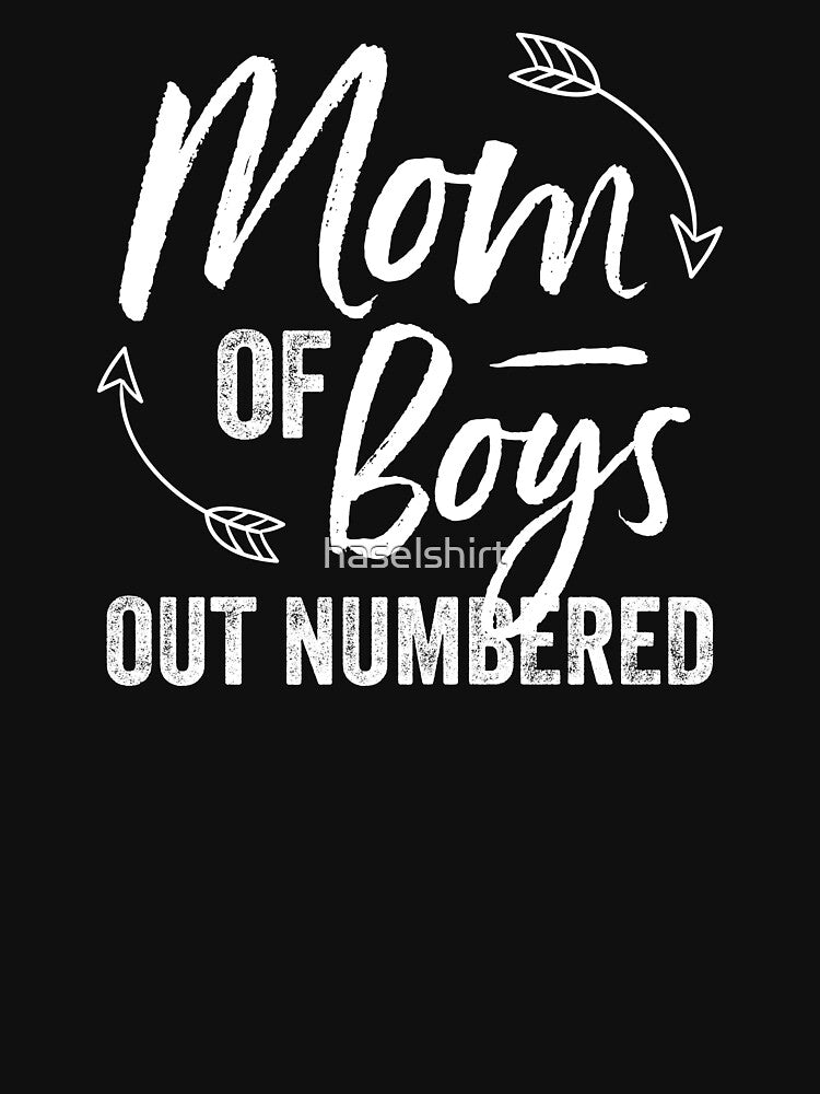 Mom of Boys Out Numbered Mama Mother's Day Gift by haselshirt T-Shirts, Hoodie, Sweatshirt | BlankRebels.com (Image 3)