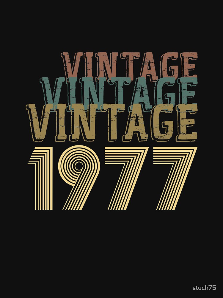 Taurus:  Vintage 1977 by stuch75 T-Shirts, Hoodie, Sweatshirt | BlankRebels.com (Image 3)