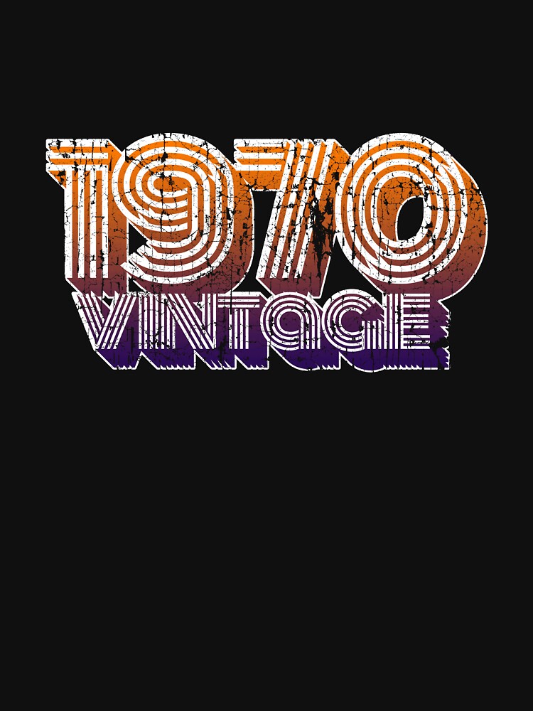 Vintage 1970 48th Birthday T Shirt Oldschool 70s Dad Gift by roarr Hoodie, Sweatshirt | BlankRebels.com (Image 3)