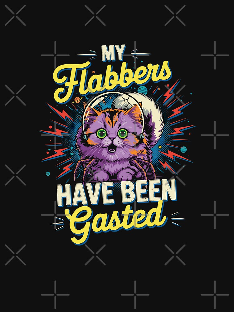 My Flabbers Have Been Gasted - Space Cat Astronaut Graphic by Evaevonechi T-Shirts, Hoodie, Sweatshirt (Image 3)